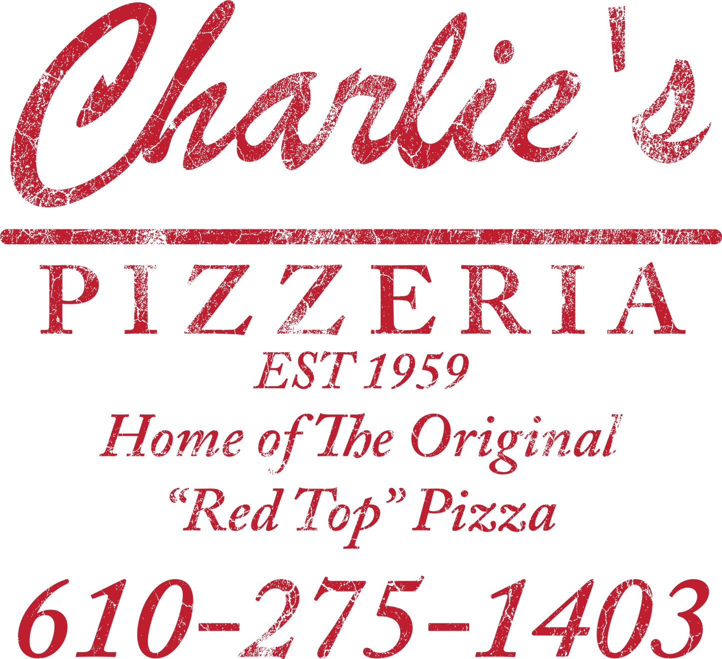 VINTAGE CHARLIE'S ICONIC REDTOP TEE