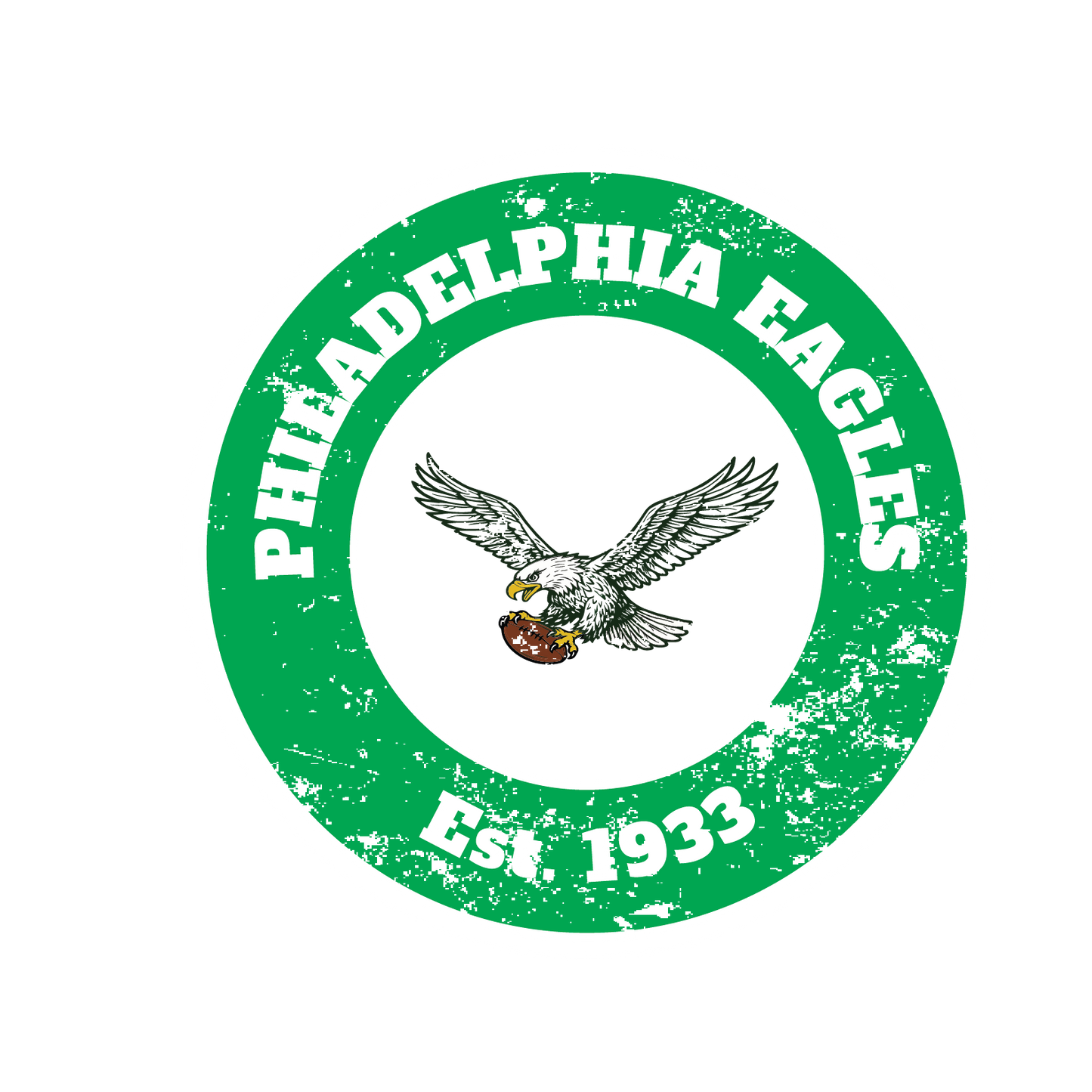 EAGLES VINTAGE BUTTON TEE