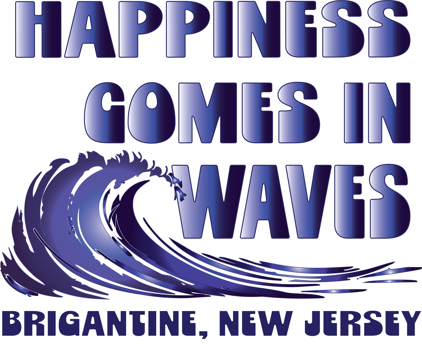 HAPPINESS COMES IN WAVES
