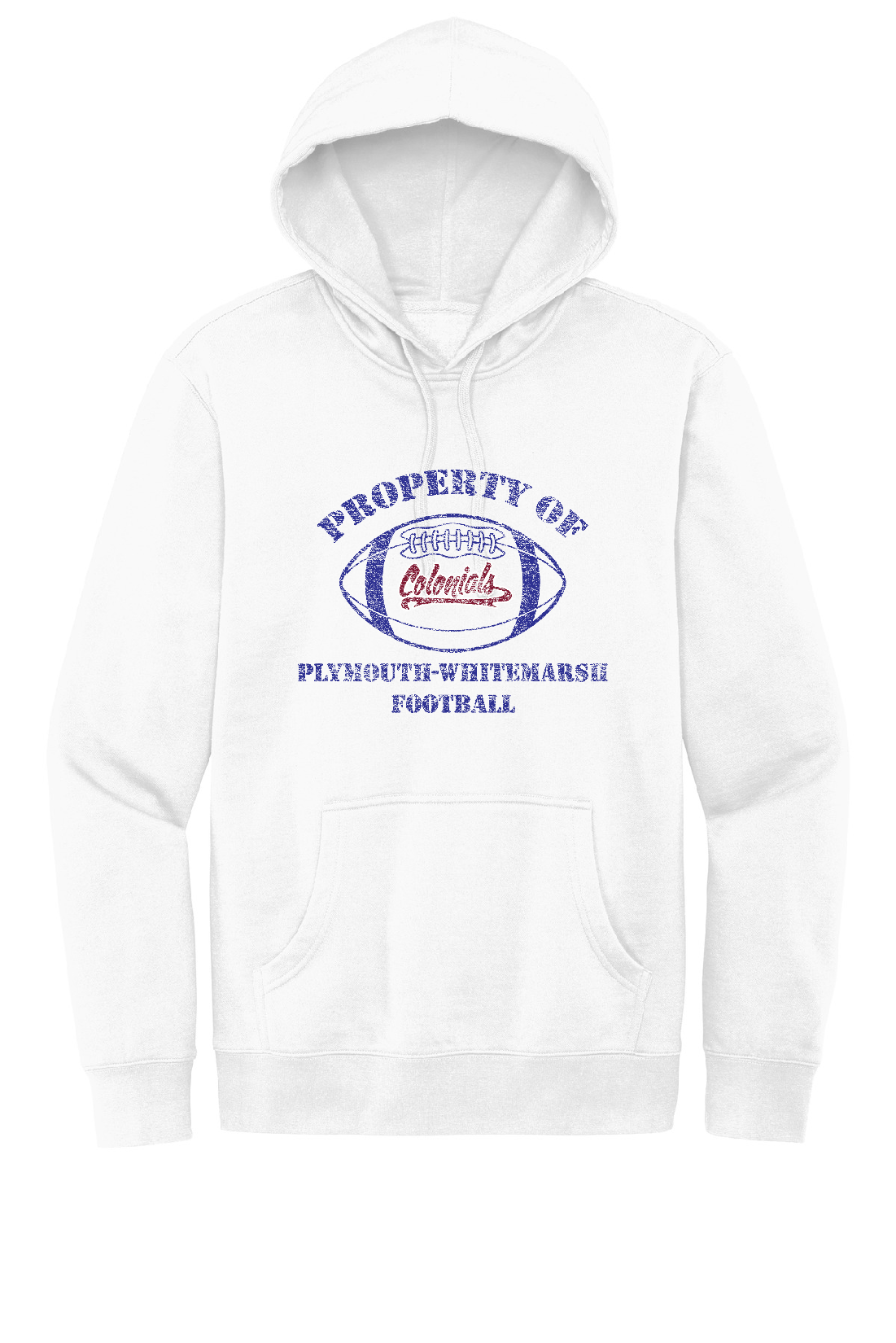 PW PROPERTY OF LIMITED EDITION WHITE OUT VINTAGE HOODIE