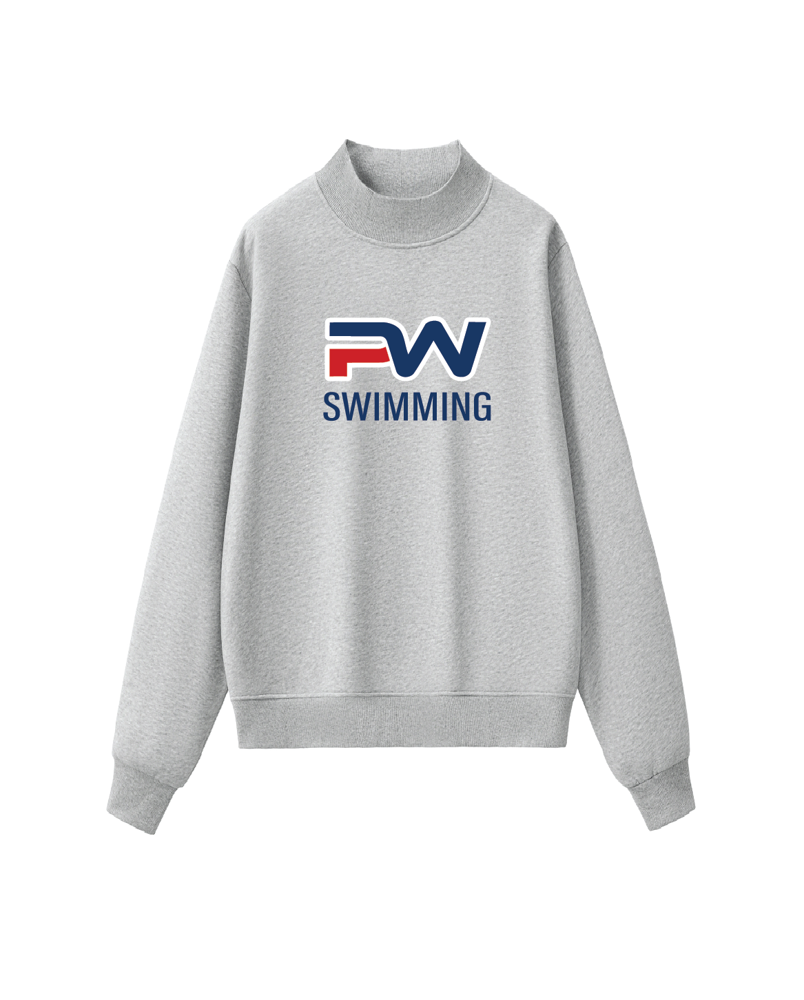 LADIES SWIM MOCK NECK