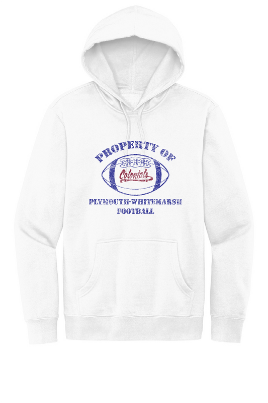 PW PROPERTY OF LIMITED EDITION WHITE OUT VINTAGE HOODIE